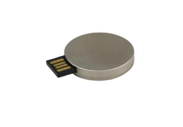 Round metal flash drive