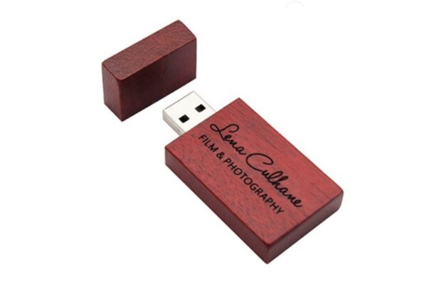 wooden flash drive