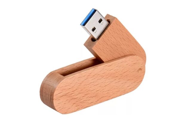 wooden flash drive